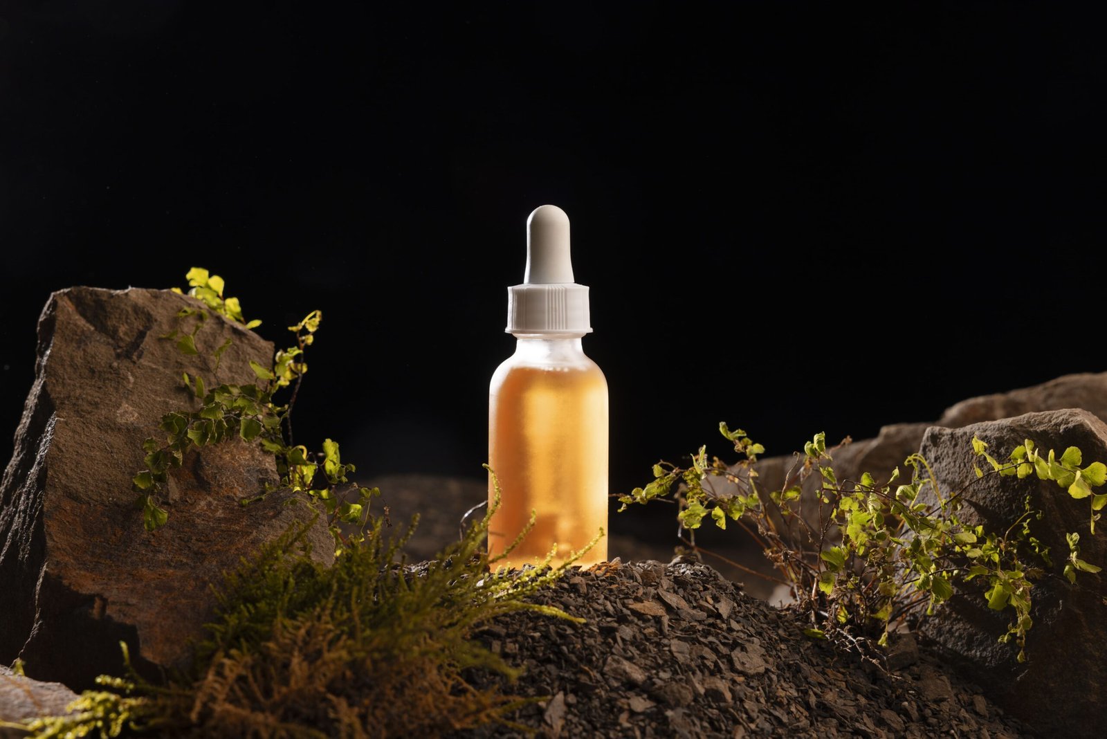 Botella con esencia natural